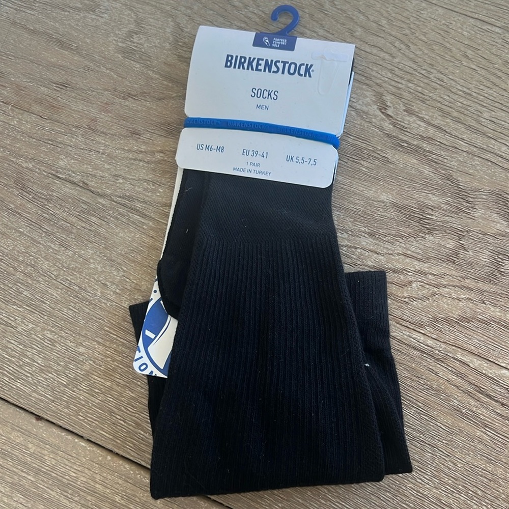NWT Birkenstock long socks footbed confort sole